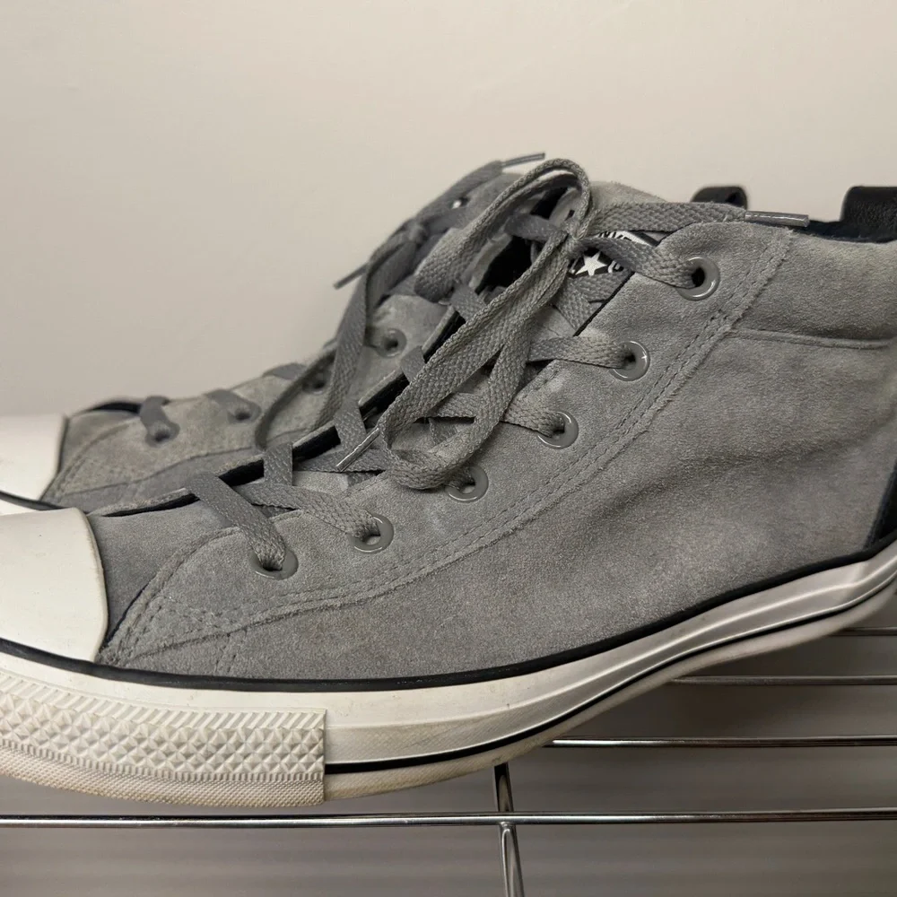 Converse Gray Suede Men's Sneakers - Picture 2 of 6